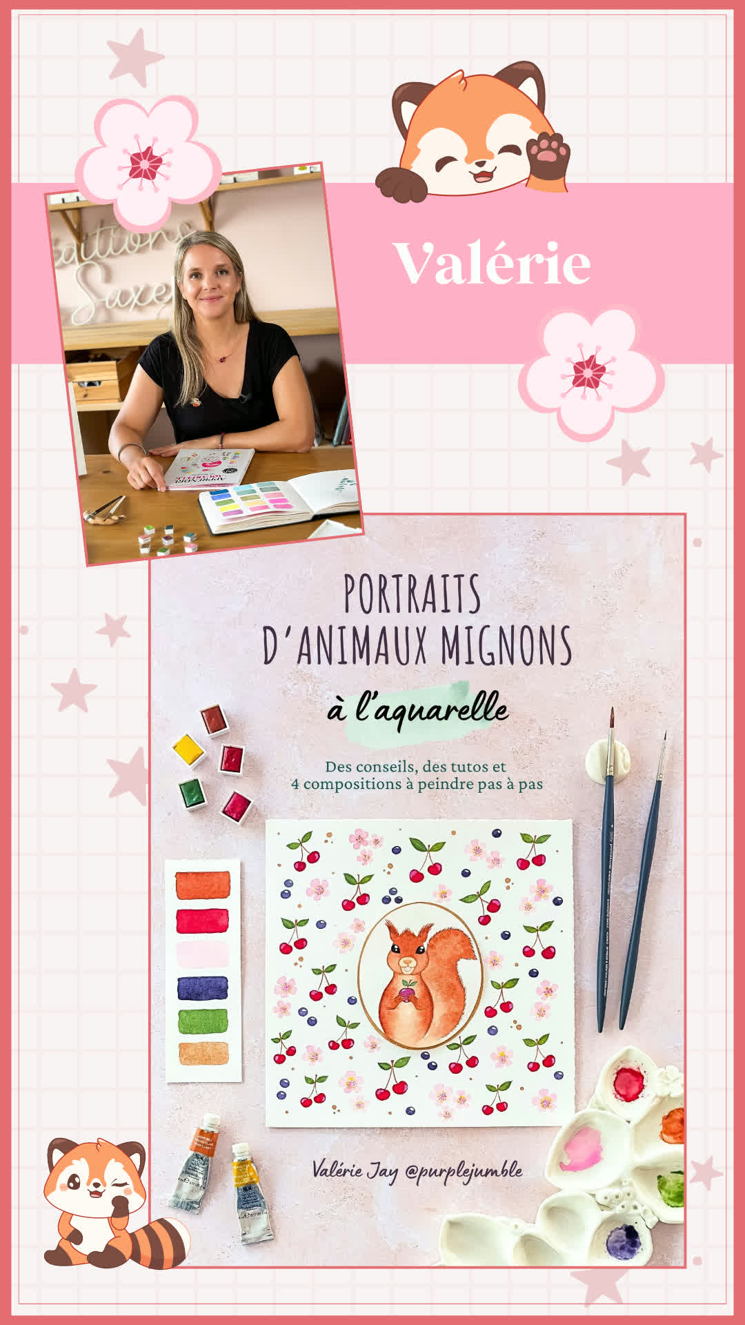 Peindre des animaux mignons à l'aquarelle